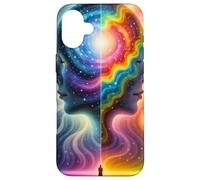 Mente Cósmica Espiritual Expresión Colorida 5 Carcasa para iPhone 16 Plus