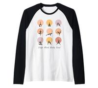Mente Cuerpo Alma Amante Yoga Camiseta Manga Raglan
