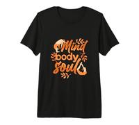 Mente Cuerpo Alma Yoga Meditación Instructor Bienestar Cita Camiseta Premium