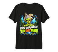 Mente sobre la Materia Estaño sobre la Mente Alien Sombrero Camiseta Premium
