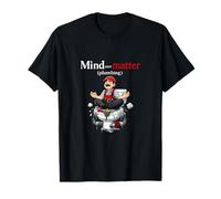 Mente sobre Materia fontanería Juego de Palabras de Dibujos Animados Fontanero Camiseta