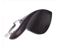 Mentejuela ajustable de ébano 3/4 para violín Comfort | Madera natural negra, diseño curvado ergonómico, reduce la tensión del cuello, 135 mm de longitud, material de grado