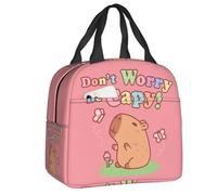 Mentiras personalizadas y adorables de capibara y butteRF, bolsas de comida para mujeres refrigeradoras térmicas y cálidas para la escuela de estudiantes
