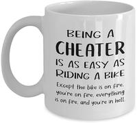 Mentiroso Infiel Ex Novio Novia Mentiroso Engañador Sarcástico Infiel Tazas Con Asa Taza De Café Cerámica Taza Para Zumo Café Leche 330Ml