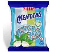 Mentitas Menta FIESTA - Bolsa 270 Unids. - Caramelo Duro Relleno de Masticable Sabor Menta - MENTITAS