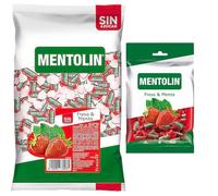 Mentolín caramelos duros fresa menta s/a bolsa 1kg y de regalo fresa menta 150g