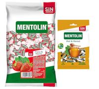 Mentolín caramelos duros fresa menta s/a bolsa 1kg y de regalo miel mentol s/a bolsa 100g