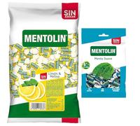 Mentolín caramelos duros limon melisa s/a bolsa 1kg y de regalo menta suave s/a bolsa 100g