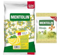 Mentolín caramelos duros limon melisa s/a bolsa 1kg y de regalo plus hinojo s/a bolsa 90g