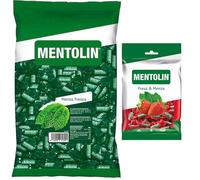 Mentolín caramelos duros menta fresca bolsa 1kg y de regalo fresa menta 150g