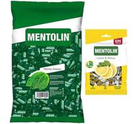 Mentolín caramelos duros menta fresca bolsa 1kg y de regalo limon melisa s/a bolsa 100g
