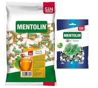 Mentolín caramelos duros miel mentol s/a bolsa 1kg y de regalo extra fuerte s/a bolsa 100g