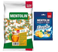 Mentolín caramelos duros miel mentol s/a bolsa 1kg y de regalo fresh s/a bolsa 100g