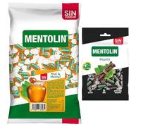 Mentolín caramelos duros miel mentol s/a bolsa 1kg y de regalo regaliz s/a bolsa 100g