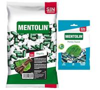 Mentolín caramelos duros regaliz s/a bolsa 1kg y de regalo menta suave s/a bolsa 100g