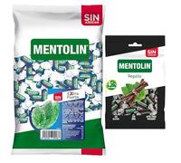 Mentolín caramelos garganta extra fuerte s/a bolsa 1kg y de regalo regaliz s/a bolsa 100g