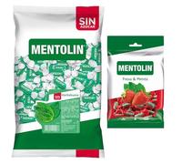 Mentolín caramelos garganta hierbabuena s/a bolsa 1kg y de regalo fresa menta 150g