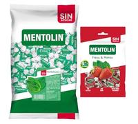 Mentolín caramelos garganta hierbabuena s/a bolsa 1kg y de regalo fresa menta s/a bolsa 100g