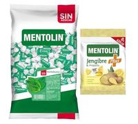Mentolín caramelos garganta hierbabuena s/a bolsa 1kg y de regalo plus jengibre s/a bolsa 90g