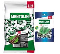 Mentolín caramelos garganta regaliz s/a bolsa 1kg y de regalo extra fuerte s/a bolsa 100g