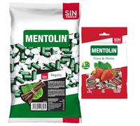 Mentolín caramelos garganta regaliz s/a bolsa 1kg y de regalo fresa menta s/a bolsa 100g