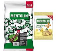 Mentolín caramelos garganta regaliz s/a bolsa 1kg y de regalo plus jengibre s/a bolsa 90g