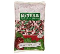 Mentolín - Fresa & Menta - Caramelo duro sin azúcares con edulcorantes - 1 kg