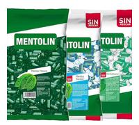 MENTOLIN PACK 3 Kg caramelos duros Menta Fresca & Menta Suave & Hierbabuena