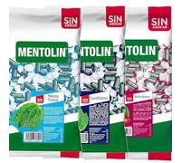 MENTOLIN PACK 3 Kg caramelos sin azúcar garganta Menta Suave & Eucaliptus & Arandano