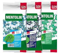 MENTOLIN PACK 3 Kg caramelos sin azúcar garganta Menta Suave & Eucaliptus & Hierbabuena