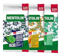 MENTOLIN PACK 3 Kg caramelos sin azúcar para la tos Eucaliptus & Miel Mentol & Hierbabuena