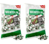 Mentolín Regaliz Caramelo Balsámico sin Azúcar - 1000 gr (Paquete de 2)