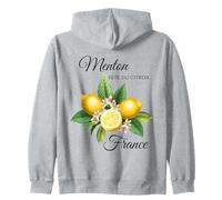 Menton Francia Festival del Limón Souvenir Riviera Francesa Mujeres Sudadera con Capucha