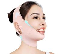 Mentonera para dormir Ajustable Correa para la barbilla Correa para la mandíbula Línea de la mandíbula Moldeador Cara Adelgazamiento Línea V Lifting Máscara (Rosa)