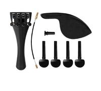 Mentonera para Violín Piezas de violín DIY, eléctrico, un juego perilla apoyo for la barbilla, clavijas perforadas for, tamaño 4/4 3/4 1/2 1/4 1/8(SIZE 4 4)