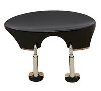 Mentonera Wolf estándar Flesch, para violín 4/4-1/4 y viola, placa de ébano, sistema de tornillos patentado