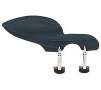 Mentonera Wolf estándar Guarneri, para violín 4/4-1/4 y viola, placa de ébano, sistema de tornillos patentado