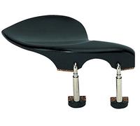 Mentonera Wolf estándar Stradivari, para violín 4/4-1/4 y viola, placa de ébano, sistema de tornillos patentado