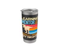 Mentor de aprendizaje de día cansado de noche Vaso térmico de acero inoxidable de doble pared