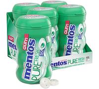 Mentos Gum Big Bottle Curvy, Pure Fresh Spearmint, 50 Pieces (Pack Of 4)