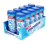 Mentos Gum Pocket Bottle, Pure Fresh Mint, 1.06 Ounce (Pack of 10)