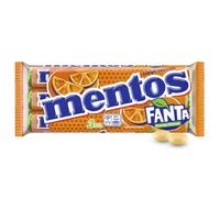Mentos Rollo Fanta Orange Dragees - 3 rollos de caramelos, sabor orragne Fanta