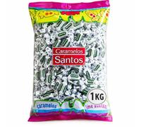 MENTOSAN Caramelos de Menta y Eucalipto - Sin Gluten y Sin Alérgenos - Suaviza la Garganta - Sabor Intenso y Frescor Duradero - Caramelos Santos, desde 1948 (500g)