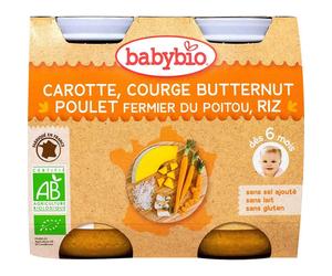 Menú Babybio Pierna/Pollo/Arroz 2X200g