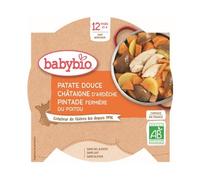 Menú diario Babybio desde hace 12 meses Plato de camote y castaño de indias 230 gramos