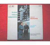 Menuhin, Yehudi Elgar Violin Concerto LP HMV ASD2259 EX/EX 1966 coloured postage stamp label, stereo