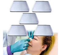 MENURSY Esposas nasales de aluminio, férula nasal para fracturas, inmovilización ortopédica, soporte protector externo para nariz para septoplastia y rinoplastia, 5 piezas (S)