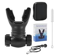 MENUY Dispositivo de Ejercicios de RespiracióN, Entrenador Respiratorio, Tonificador Muscular con Ajustes Variables, ExtraíBle para una Fácil Limpieza (Negro)