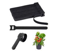 MenYiYDS 100 Pcs Ataduras de Cable, Abrazaderas para Cables,Cable Reutilizable Corbatas Correa de Cable,Ajustable Ataduras Cables con Nylon Gancho y Lazo,para Hogar y Oficina,10x100 mm,Negro