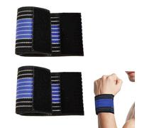 MenYiYDS 2 Pcs Muñequera, reposamuñecas elástico, soporte túnel carpiano, vendaje reposamuñecas - Correas de compresión ajustables - Tejido elástico y transpirable